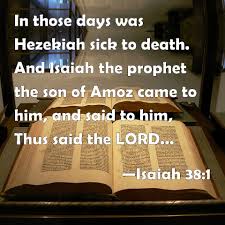 Hezekiah becomes sick